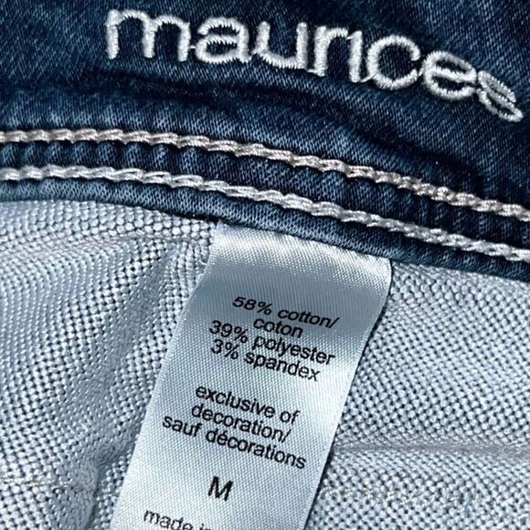 Maurices Dark Wash Capri Low Rise Capri Jeans Size Medium Waist 30 #138 - Picture 4 of 6